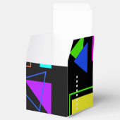 FUNKY HELDERE RETRO 80S MODE VORMT PATROONGESCHENK BEDANKDOOSJES (Geopend)