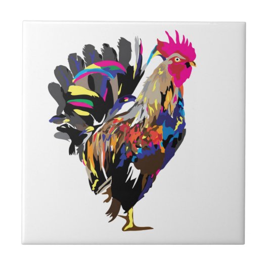 Funky Hen Tegeltje (Voorkant)