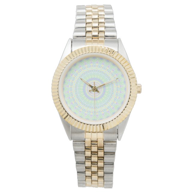 Funky Hippie Mandala Horloge (Voorkant)