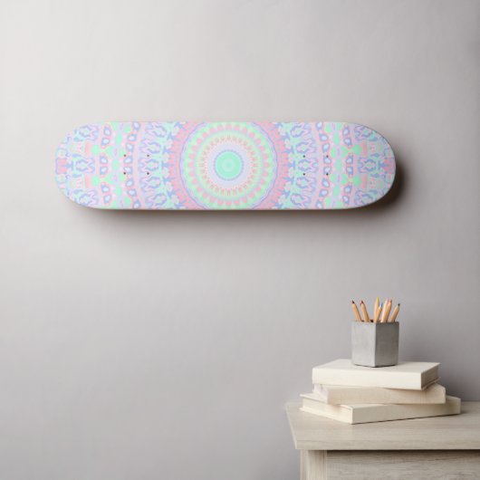 Funky Hippie Mandala Persoonlijk Skateboard (Muurkunst (Horizontaal))