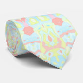 Funky Hippie Mandala  Stropdas (Opgerold)