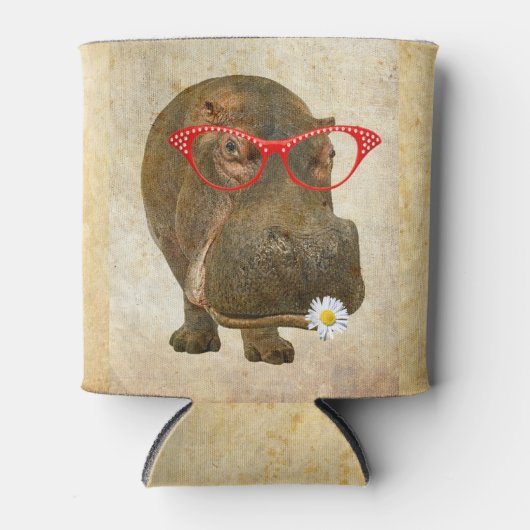 Funky Hippopotamus Koelbox! Blikjeskoeler (Voorkant)