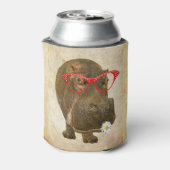 Funky Hippopotamus Koelbox! Blikjeskoeler (Blikje Achterkant)