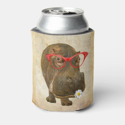 Funky Hippopotamus Koelbox! Blikjeskoeler (Blikje Achterkant)