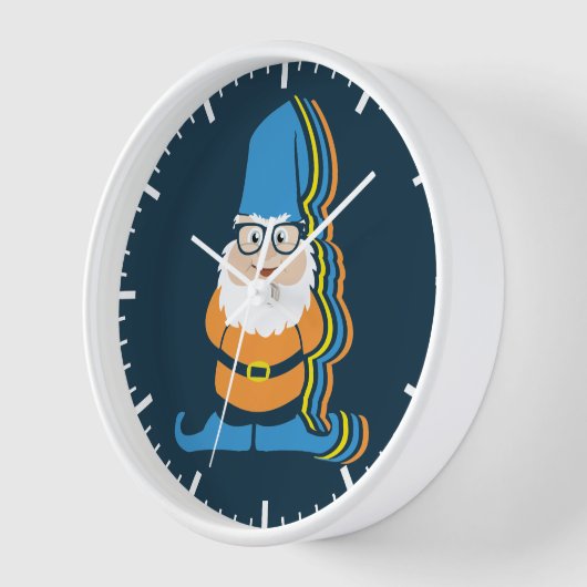 Funky Hipster Garden Gnome Illustratie (Hoek)