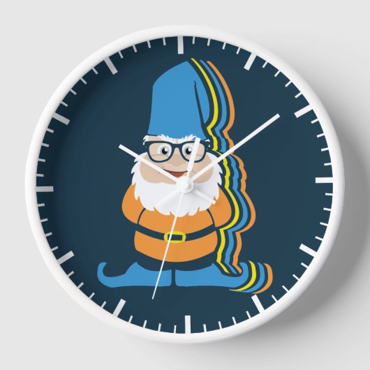 Funky Hipster Garden Gnome Illustratie (Voorkant)