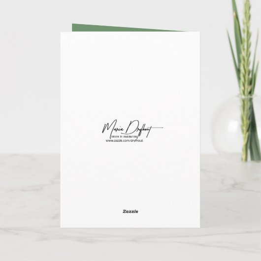 Funky Hipster oma's verjaardag Kaart (Achterkant)