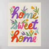 Funky Home Sweet Home Poster (Voorkant)