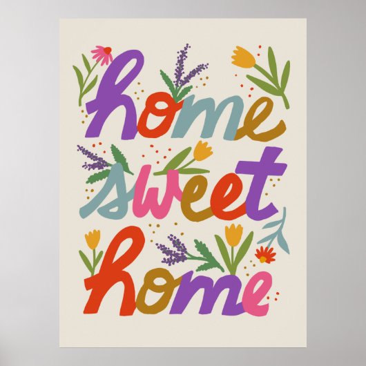 Funky Home Sweet Home Poster (Voorkant)