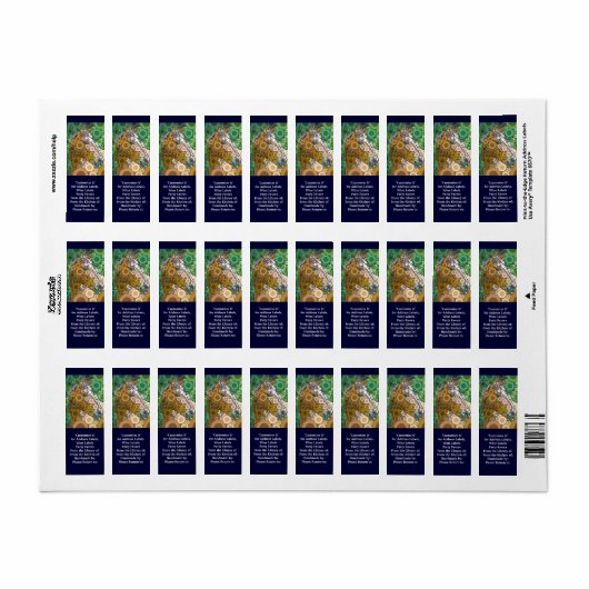 Funky Horse Circles blaast moderne kunst Etiket (Full Sheet)