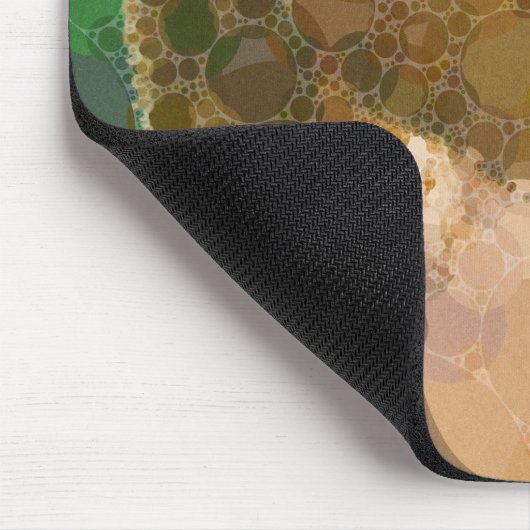 Funky Horse Circles blaast moderne kunst Muismat (Hoek)