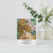 Funky Horse Circles blaast moderne kunst Visitekaartje (Staand voorkant)