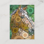 Funky Horse Circles blaast moderne kunst Visitekaartje (Achterkant)