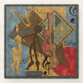 Funky Hot Jazz Glazen Onderzetter (Voorkant)