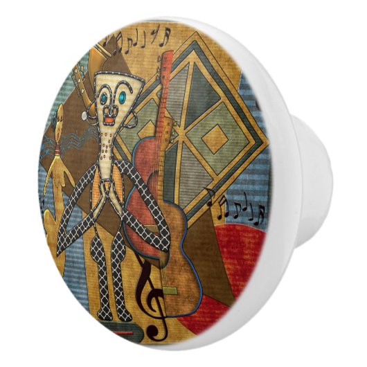 Funky Hot Jazz Keramische Knop (Rechts)