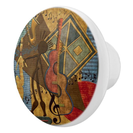 Funky Hot Jazz Keramische Knop (Rechts)