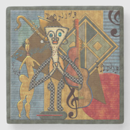 Funky Hot Jazz Marble Stenen Onderzetter