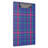 Funky Hot Pink en Paars Pset Tartan iPad Air C Klembord (Rechts)