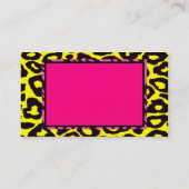 Funky Hot Pink Zebra Cheetah Set Visitekaartje (Achterkant)
