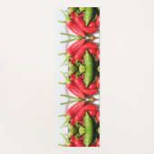 Funky Hot Red Green Chili Peppers Yoga Mat (Voorkant)