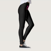 Funky hot roze faux glitter gymingkoninginnentekst leggings (Rechts)