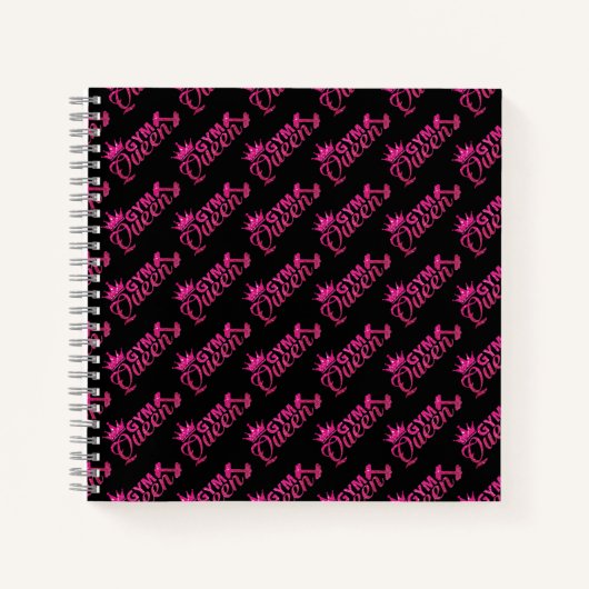Funky hot roze faux glitter gynaecologische koning notitieboek (Voorkant)