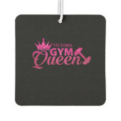 Funky hot roze gepersonaliseerde faux glitter Gym  Luchtverfrisser (Achterkant)