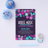 Funky House Music Club Party Flyer (Enkel)