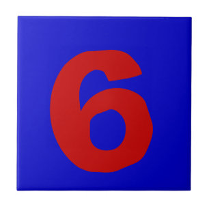 Funky House Numbers Tegeltje