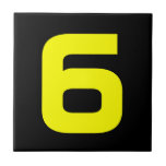 Funky House Numbers Tegeltje<br><div class="desc">Schimmelhuisnummers</div>