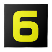 Funky House Numbers Tegeltje (Voorkant)