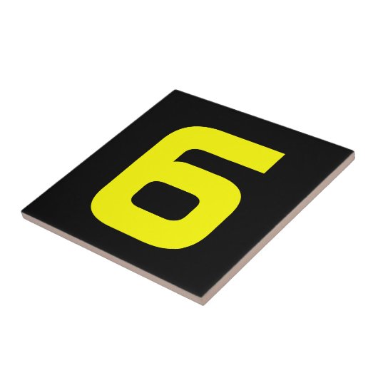 Funky House Numbers Tegeltje (Zijkant)