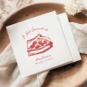 Funky I Got Sauced Pizza Bruiloftsfeest Servet