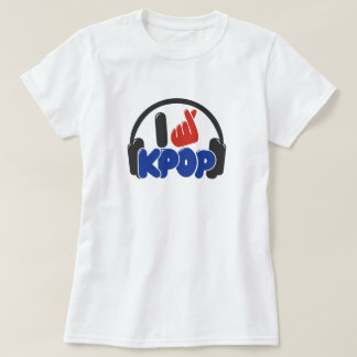 Funky I LOVE KPOP LOGO Basic T-shirt