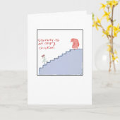 Funky Illustrated Angry Chicken  Kaart (Gele Bloem)