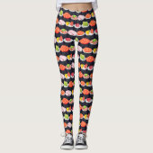 Funky Illustrated Sushi Leggings (Voorkant)