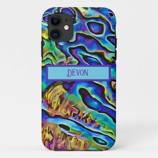 Funky Iridescent Abalone Zee Shell Case-Mate iPhone Case (Achterkant)