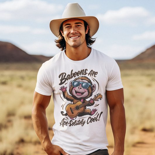 Funky Jamming: Baviaanse gitarist T-shirt