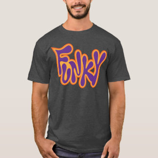 Funky jaren 70 muziek vrienden t-shirt