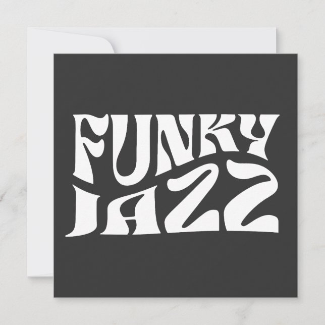 Funky Jazz Muziek Vet Typografie (Voorkant)