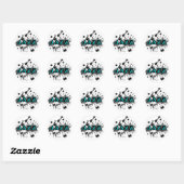 Funky Jazz Ronde Sticker (Vel)