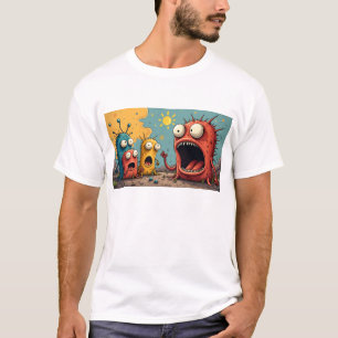 Funky Kaiju Osaka-monsterkunst verspreidt vreugde  T-shirt