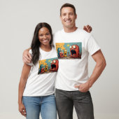 Funky Kaiju Osaka-monsterkunst verspreidt vreugde T-shirt (Unisex)