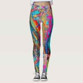 Funky Kaleidoscoop kleurrijke leggings