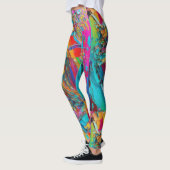Funky Kaleidoscoop kleurrijke leggings (Links)