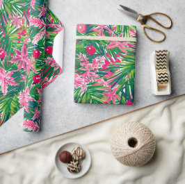 Funky Kerstblad Cadeaupapier
