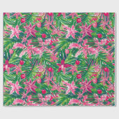 Funky Kerstblad Cadeaupapier (Vlak)