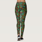 Funky kerstbomen en Polka Dots Leggings (Achterkant)