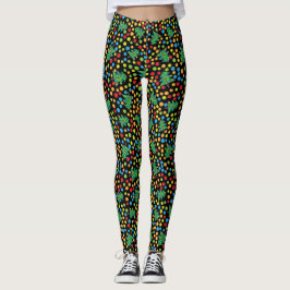 Funky kerstbomen en Polka Dots Leggings