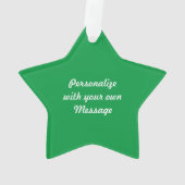 Funky kerstboom en Stripes - Aangepaste foto Ornament (achterkant)